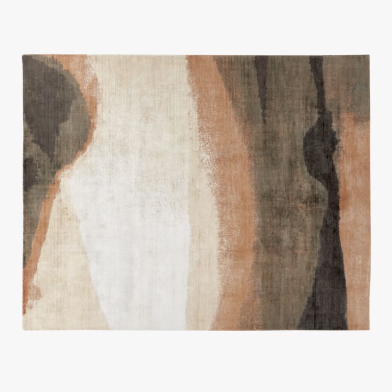 Sundown Handloomed Copper and Ivory Viscose Area Rug 8'x10' - image 0 of 7