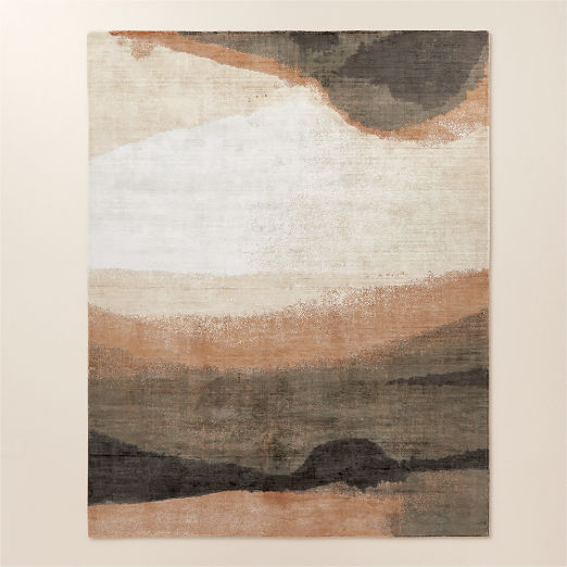 Sundown Handloomed Copper and Ivory Area Rug