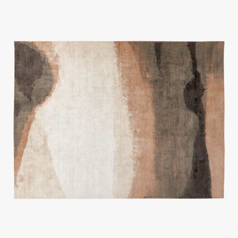 Sundown Handloomed Copper and Ivory Viscose Area Rug 10'x14' - image 0 of 7