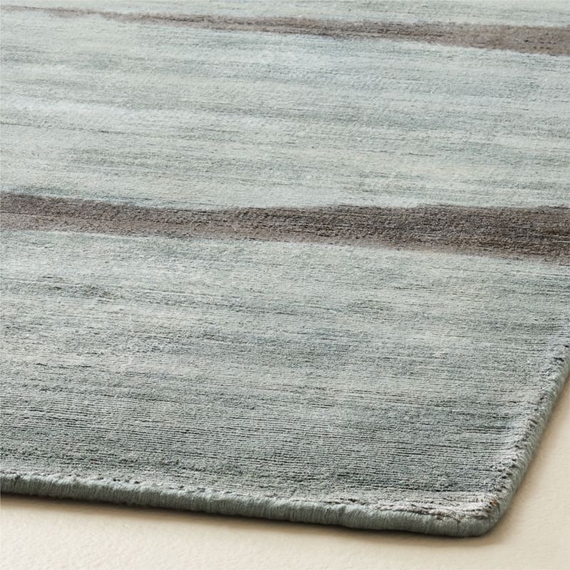 Sundown Handloomed Slate Blue Viscose Area Rug 5'X8' - image 2 of 5