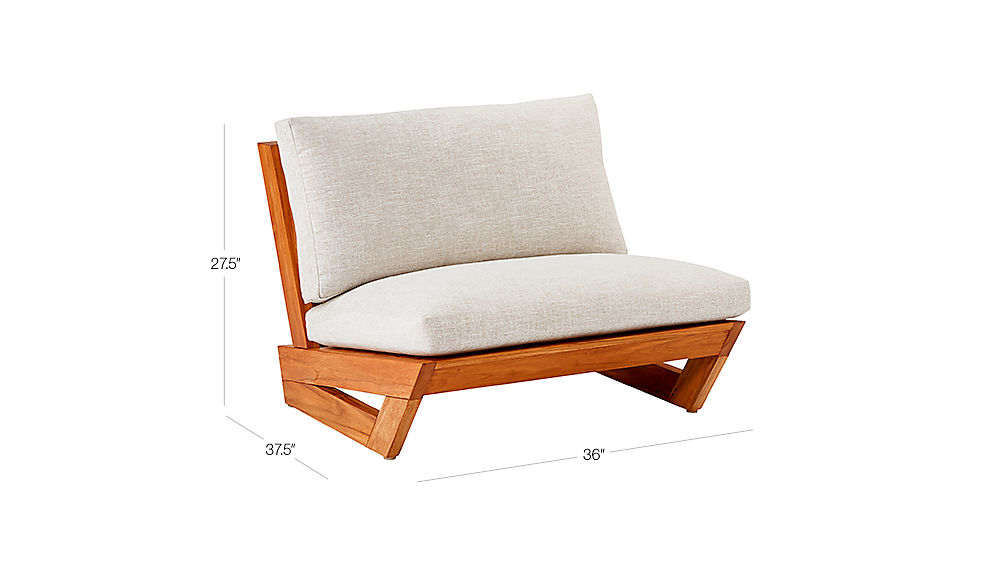 Sunset Teak Lounge Chair + Reviews | CB2