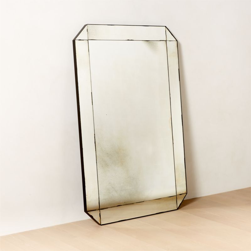 Sureau Antiqued Black Full-Length Floor Mirror 48''x72'' - image 3 of 5