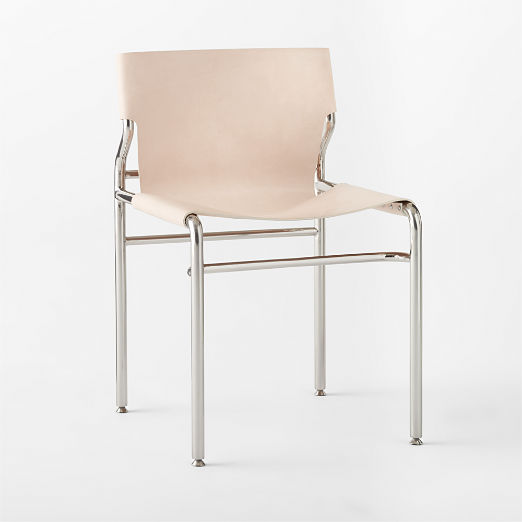 Surf Sling Untanned Leather Dining Chair