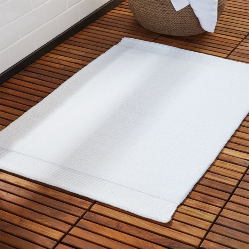 Modern Bath Mats Cb2 Surface White Bath Mat