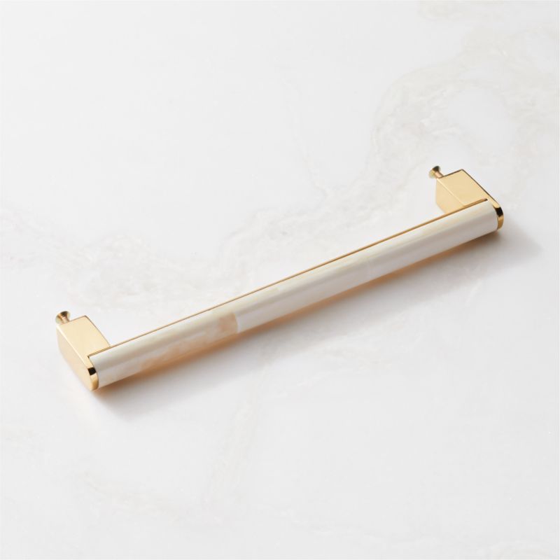 Suri Unlacquered Brass and Ivory Bone Handle 8" - image 3 of 6