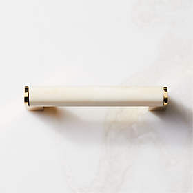Avignon Solid Brass Cabinet Pull with Backplate