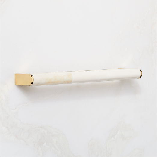 Suri Unlacquered Brass and Ivory Bone Handle 8"
