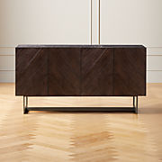 Roane Oak Wood Media Console 80"