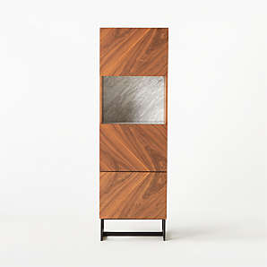 Cb2 wall deals mounted bar cabinet