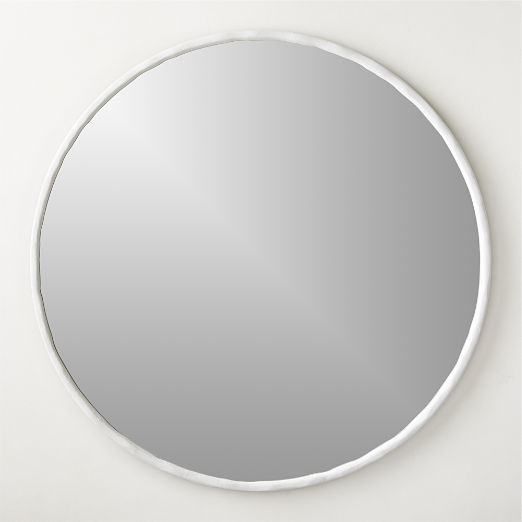 Modern Round White Mirrors CB2 Canada