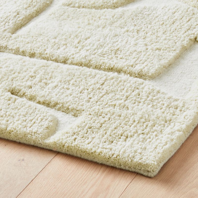 Sway Tufted Neutral Area Rug 9'x12' + Reviews CB2