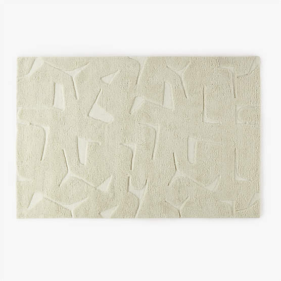 Sway Hand-Tufted Neutral Wool Area Rug 6'x9'