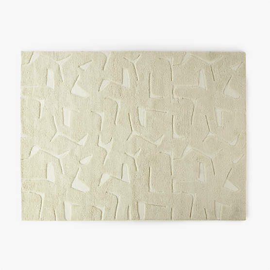 Sway Hand-Tufted Neutral Wool Area Rug 9'x12'