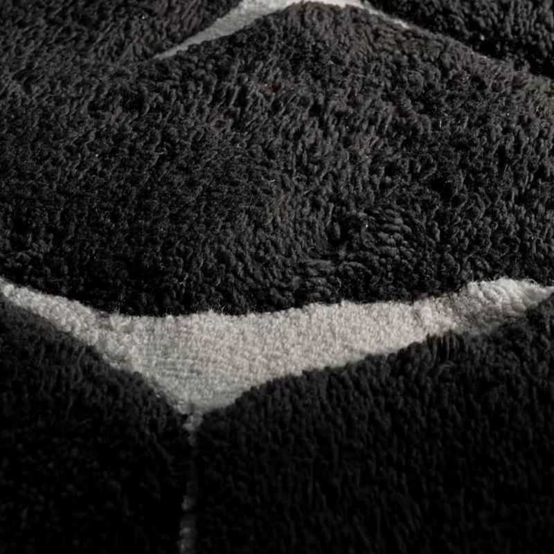 Sway Black and White Tufted Area Rug 8'x10'