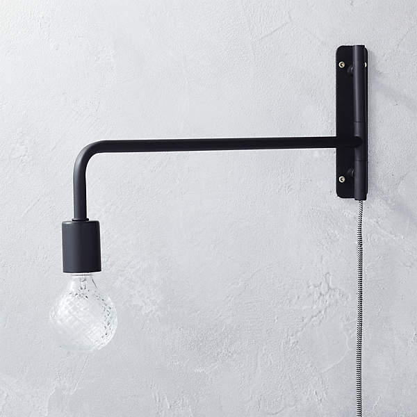 Swing Arm Black Wall Sconce Reviews Cb2 Canada - Wall Mounted Reading Light Canada