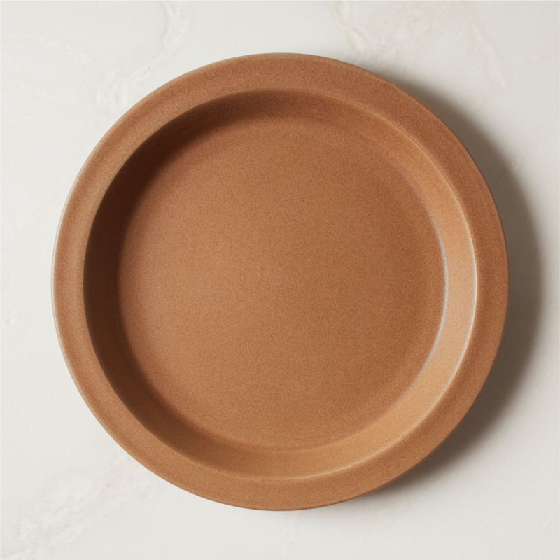 View Swoon Caramel Brown Dinner Plate with Reactive Glaze details