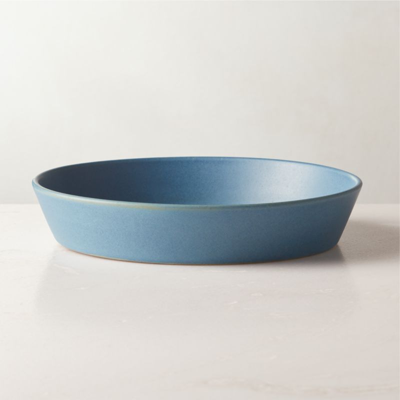 View Swoon Blue Pasta Bowl with Reactive Glaze details