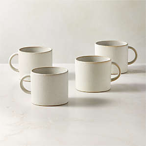 Modern White Matte Coffee Mugs, 250 ML, Microwave Safe, Dishwasher Saf –