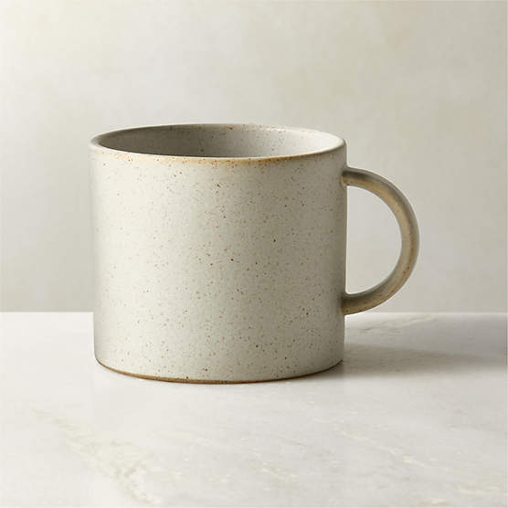 Swoon Off-White Coffee Mug with Reactive Glaze