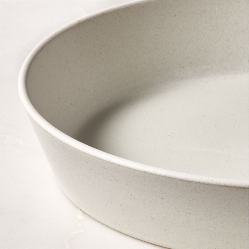 Swoon Off-White Pasta Bowl with Reactive Glaze - image 2 of 6