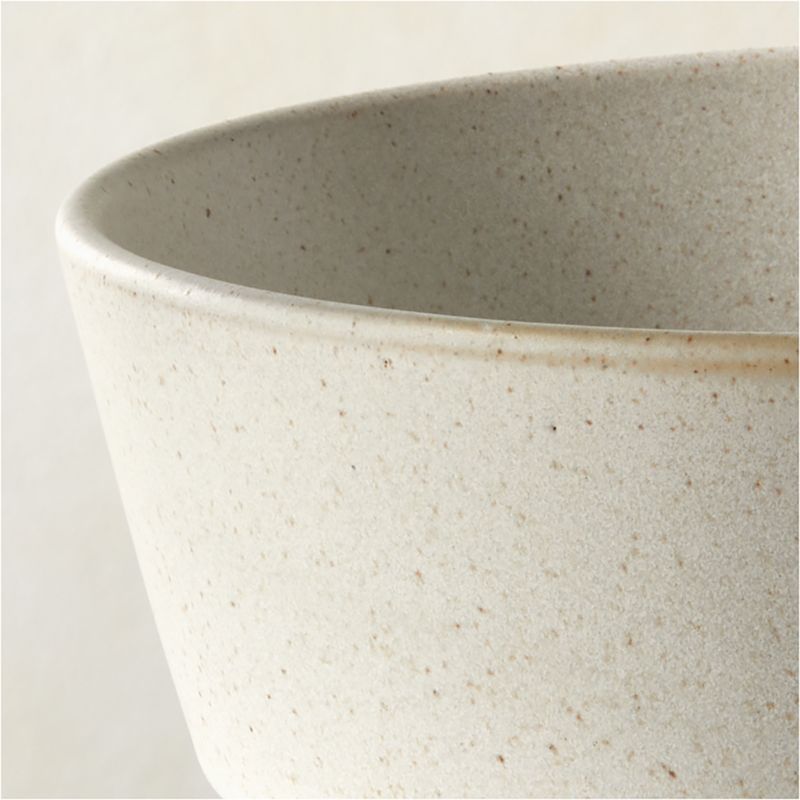 Swoon Off-White Soup Bowl with Reactive Glaze - image 1 of 5