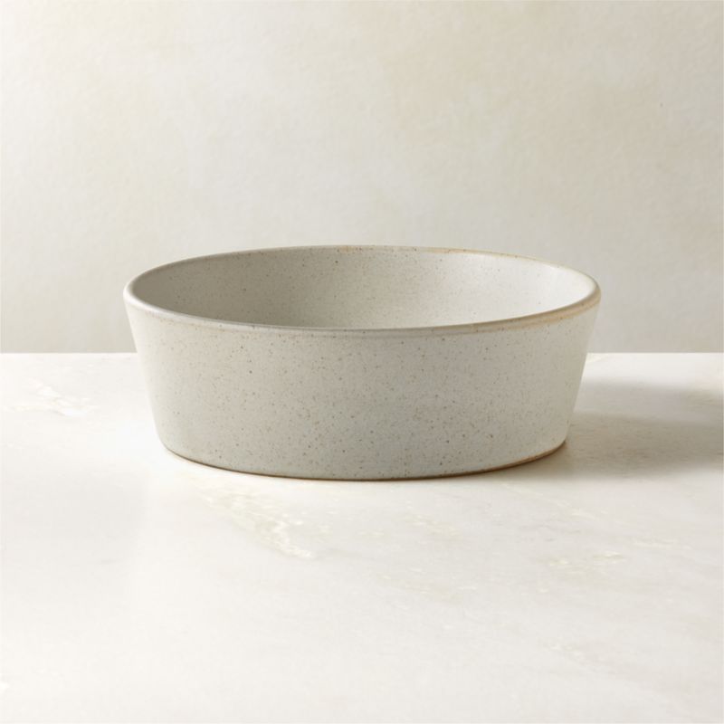 View Swoon Off-White Soup Bowl with Reactive Glaze details