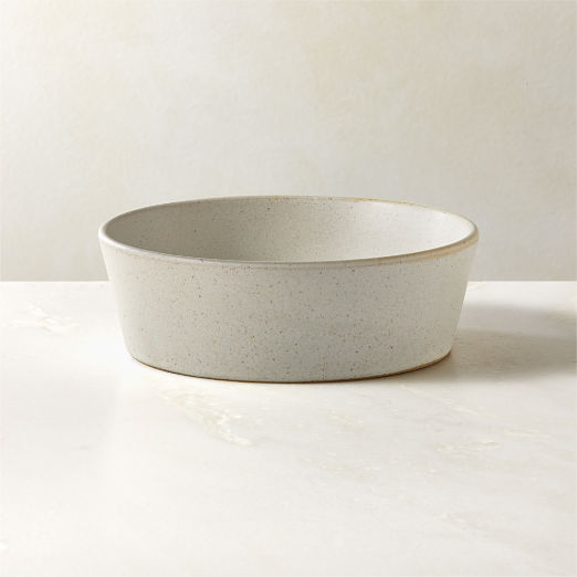 Swoon Off-White Soup Bowl with Reactive Glaze