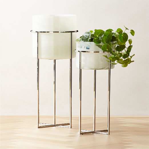 Modern Planters Indoor Hanging Planters, Floor Planters & Planter Bowls CB2