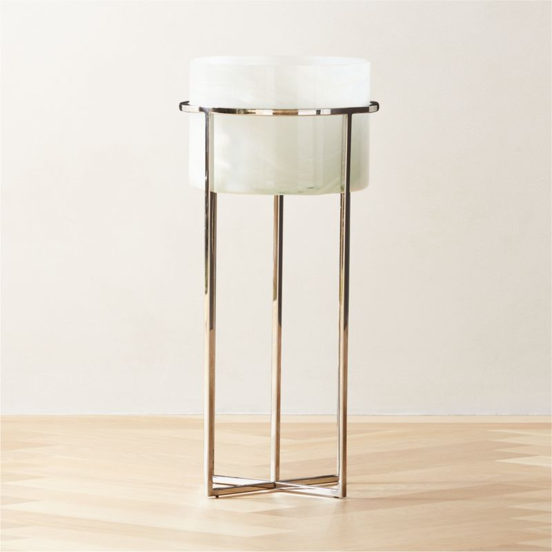 View Syd Small Glass Planter with Stand details