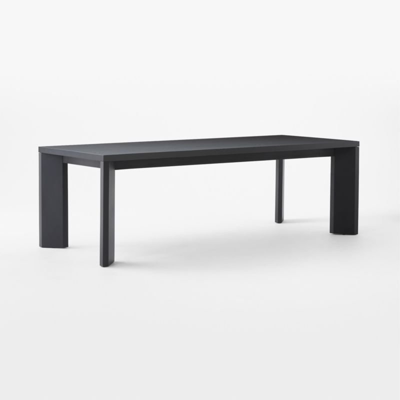 Sydney Rectangular Ebonized Oak Dining Table with Black Steel Legs 95.5'' - image 4 of 8