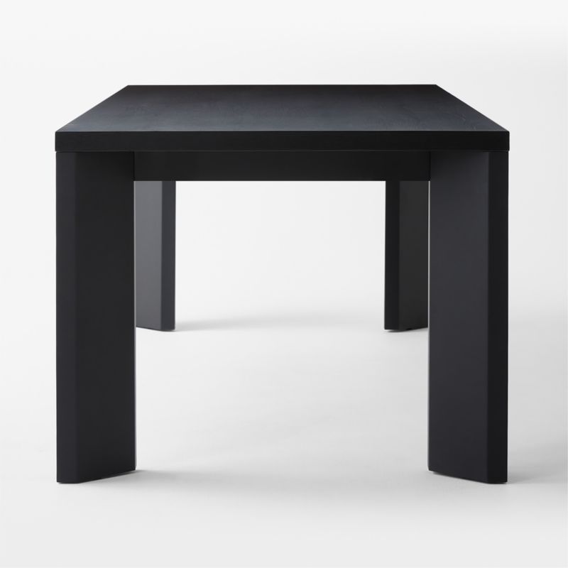 Sydney Rectangular Ebonized Oak Dining Table with Black Steel Legs 95.5'' - image 5 of 8