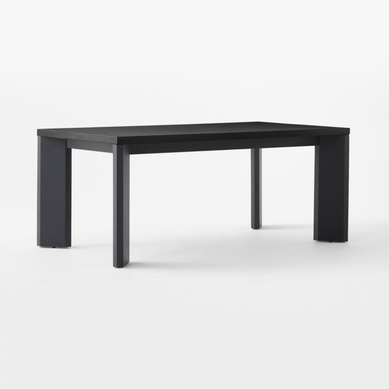 Sydney Rectangular Ebonized Oak Dining Table with Black Steel Legs 72'' - image 4 of 8