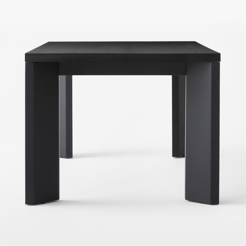 Sydney Rectangular Ebonized Oak Dining Table with Black Steel Legs 72'' - image 5 of 8