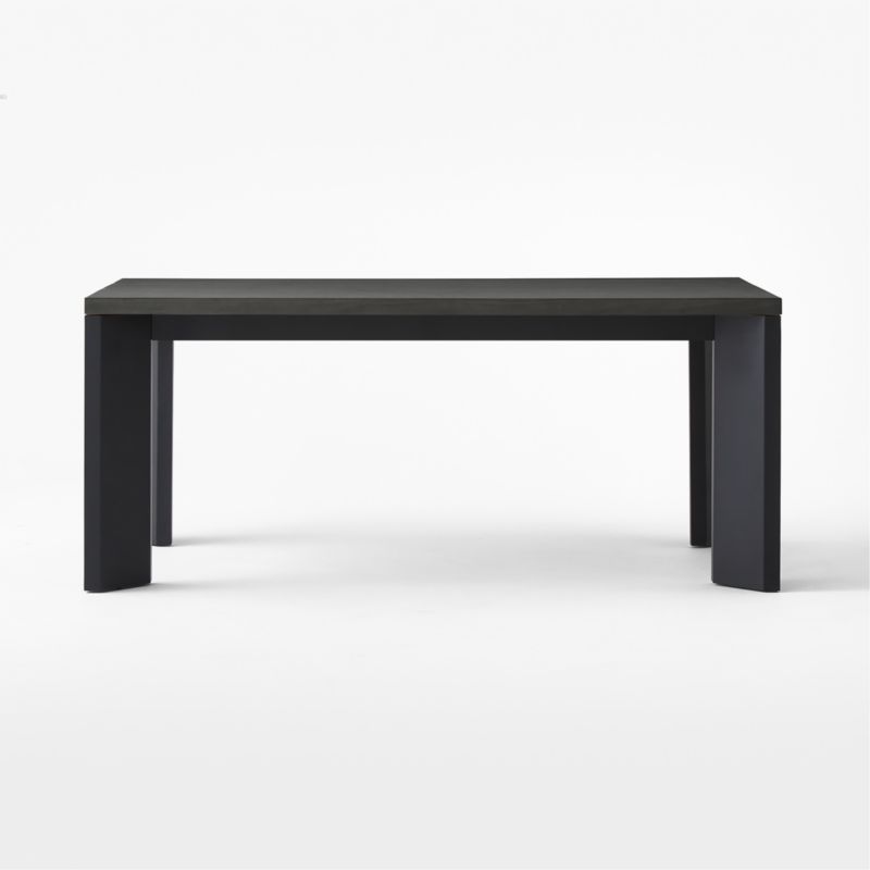 Sydney Rectangular Ebonized Oak Dining Table with Black Steel Legs 72'' - image 3 of 8