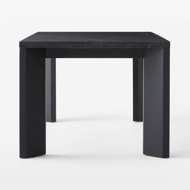 Sydney Rectangular Black Marble Dining Table with Black Steel Legs 72'' - image 7 of 10