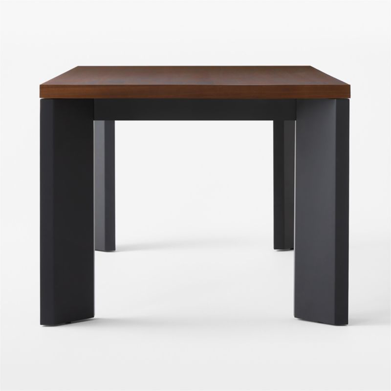 Sydney Rectangular Walnut Dining Table with Black Steel Legs 72'' - image 5 of 8