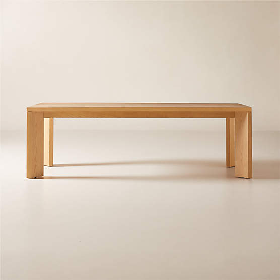 Sydney Rectangular Travetine Dining Table with White Oak Legs 95.5