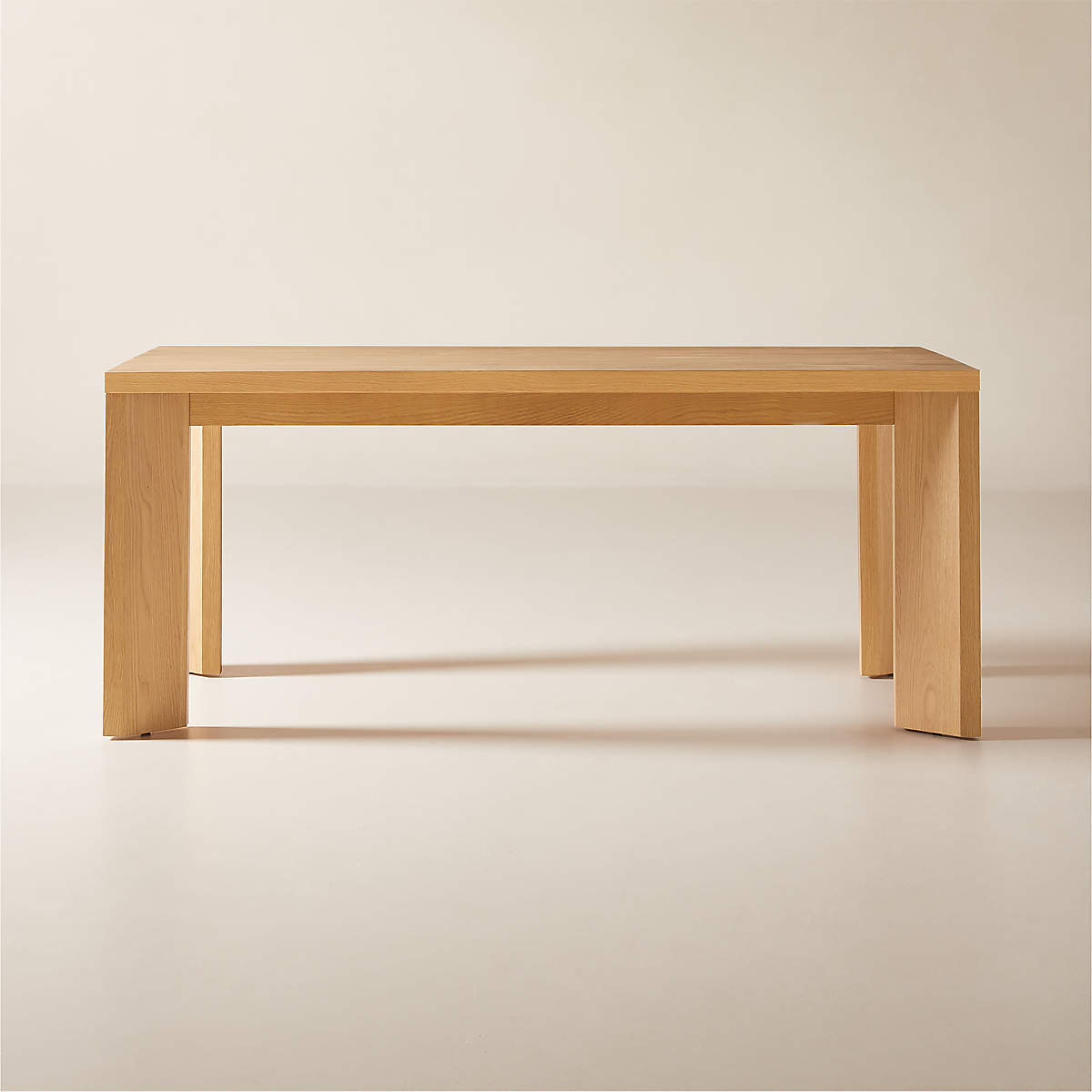 Sydney Rectangular White Oak Dining Table 72'' + Reviews CB2