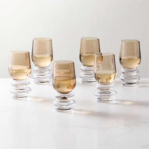 Sylas Brown Tasting Glasses Set of 6