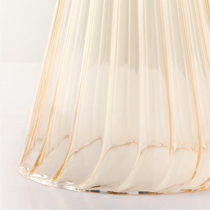 Sylvia Amber Glass Christmas Tree Figure 11.5" - image 1 of 3