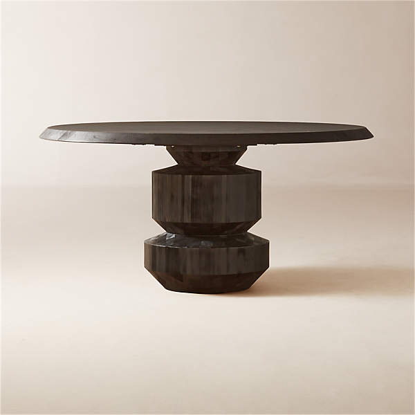 60 round black dining outlet table