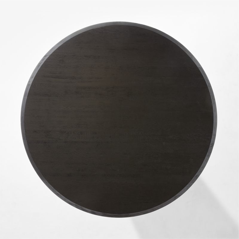 Sylvie 60" Round Black Wood Dining Table - image 6 of 10