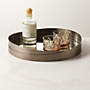 View Sylvie Metal and Antique Glass Round Tray - image 2 of 3