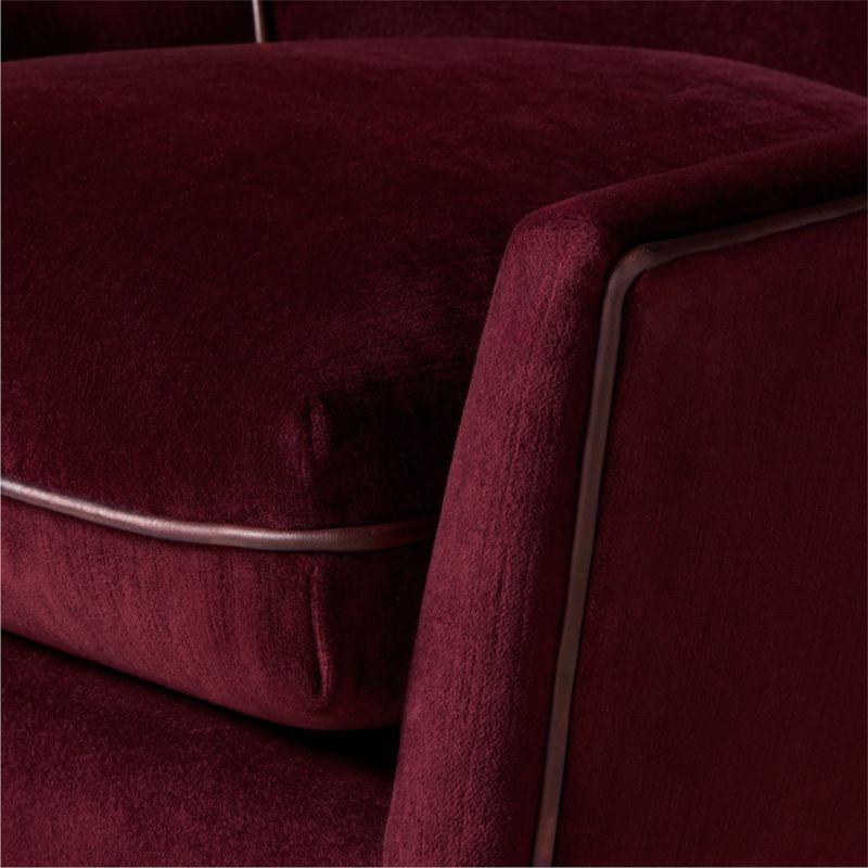 Symmetric Rose Velvet Lounge Chair by Paul McCobb - image 5 of 9