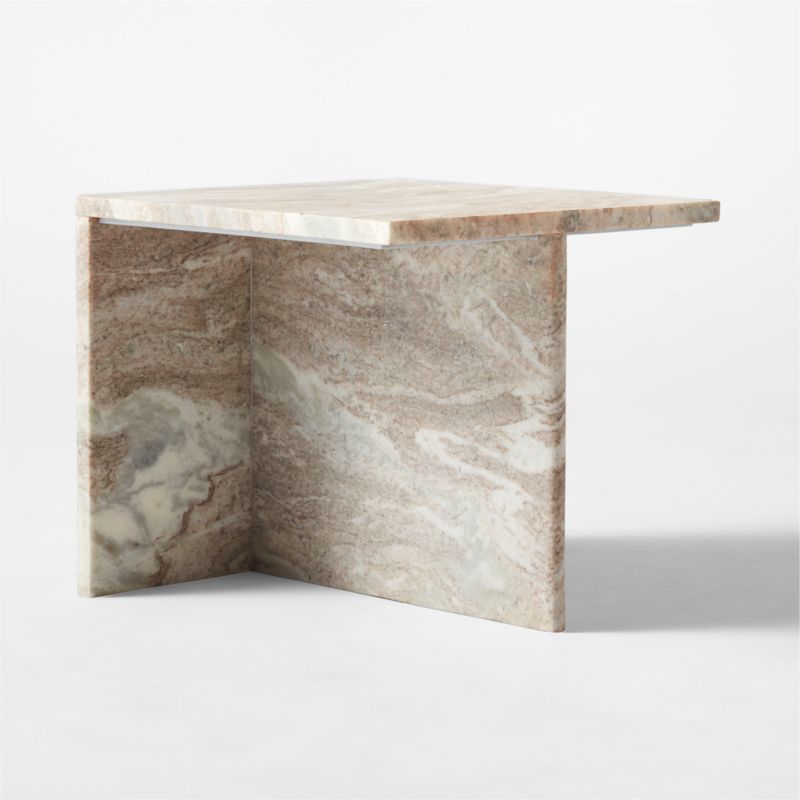 T Short Marble Side Table - image 5 of 17