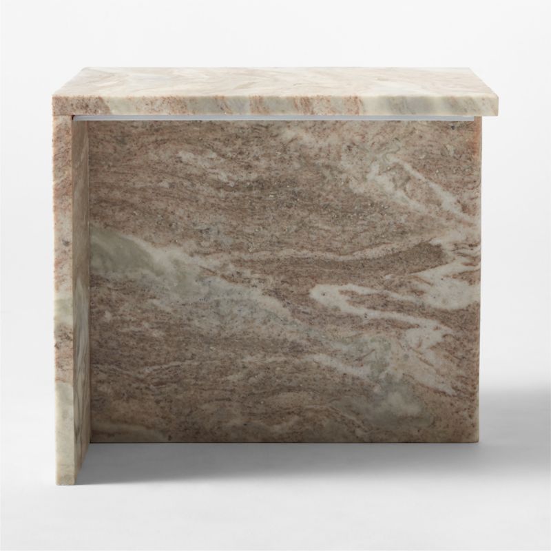 T Short Marble Side Table - image 6 of 17