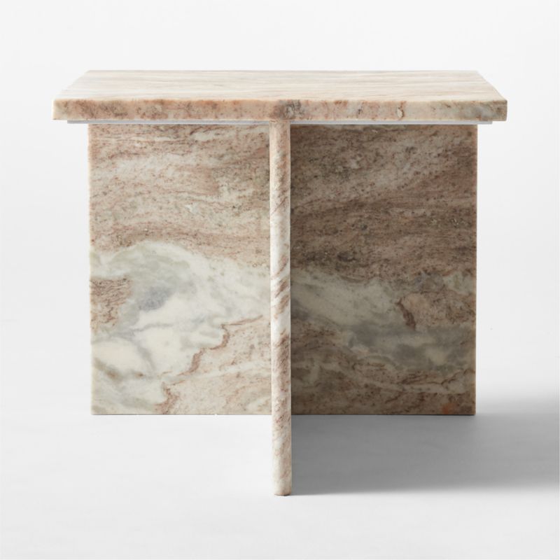 T Short Marble Side Table - image 4 of 17