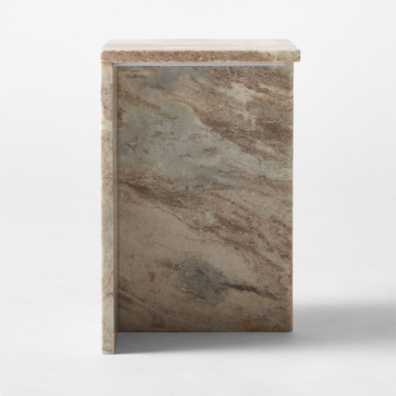 T Tall Marble Side Table - image 6 of 17