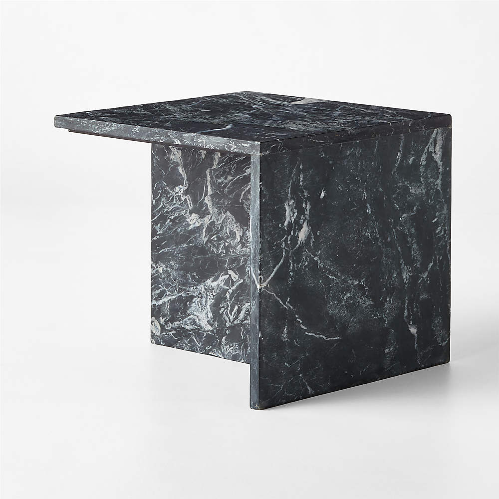 T Tall Marble Side Table + Reviews