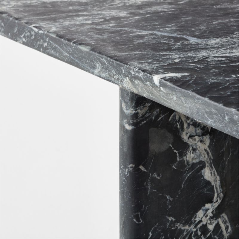 T Black Marble Short Side Table - image 10 of 14